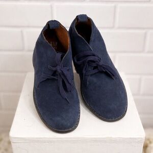 GYMBOREE boys chukka boot tapestry navy suede/size 1
